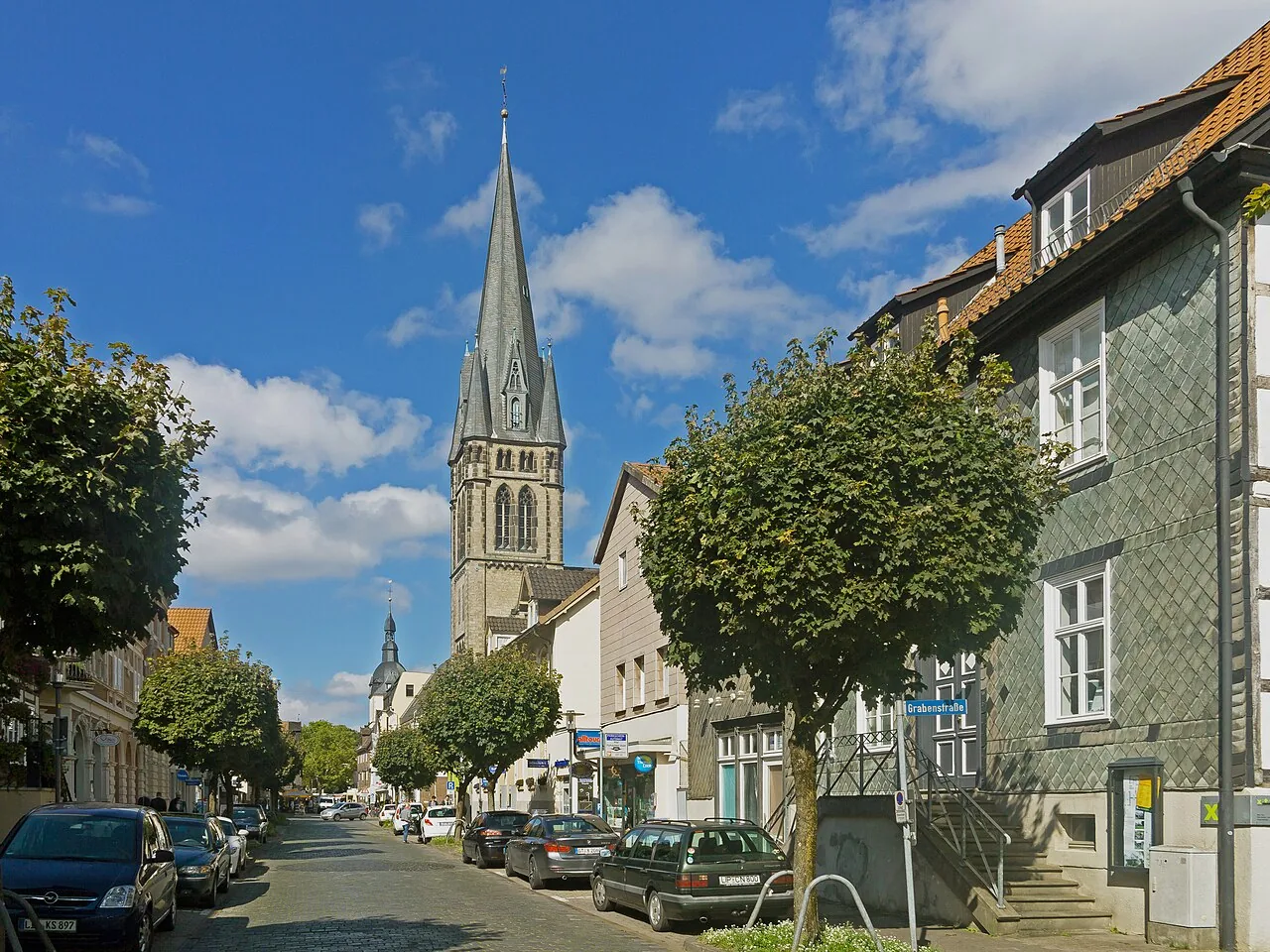 Stadtansicht von Detmold – Wahrzeichen und Architektur