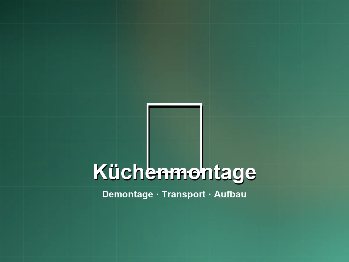 Küchenmontage – Demontage in der alten Wohnung. Aufbau in der neuen. Anschluss inklusive.